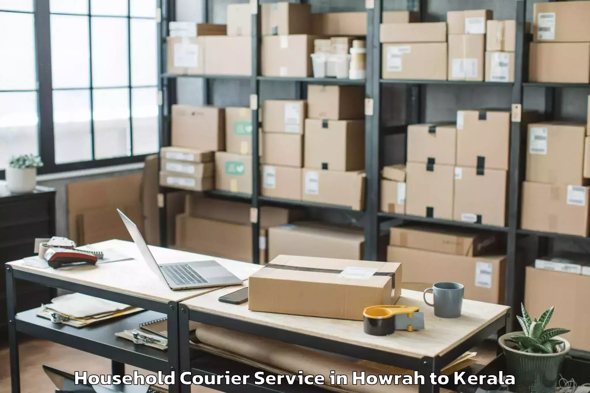 Book Howrah to Tiruvalla Household Courier